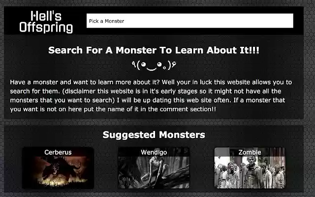 Hells Offspring Search  from Chrome web store to be run with OffiDocs Chromium online