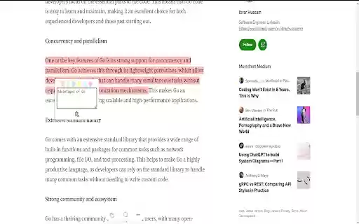 HelpMeResearch  from Chrome web store to be run with OffiDocs Chromium online