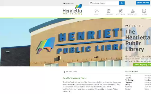 Henrietta Public Library Childrens Kiosk  from Chrome web store to be run with OffiDocs Chromium online