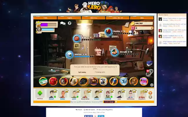 Hero Zero Sidekick  from Chrome web store to be run with OffiDocs Chromium online