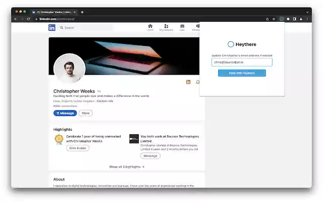 Heythere Extension from Chrome web store to be run with OffiDocs Chromium online Heythere Extension from Chrome web store to be run with OffiDocs Chromium online