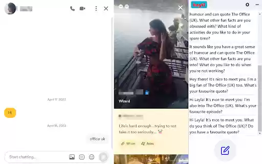 HeyU  from Chrome web store to be run with OffiDocs Chromium online