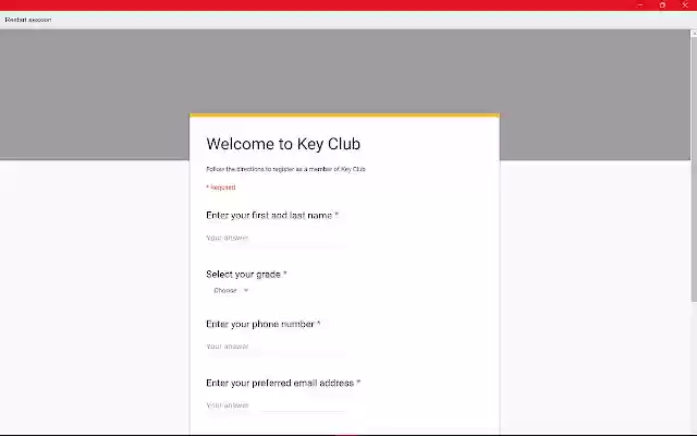 HHS Key Club  from Chrome web store to be run with OffiDocs Chromium online