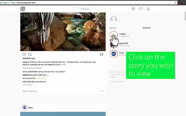 Hiddengram view insta stories anonymously  from Chrome web store to be run with OffiDocs Chromium online