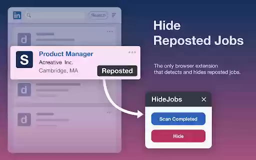 Hide Applied Jobs, Listings from Specific Companies, and Jobs by Keywords  from Chrome web store to be run with OffiDocs Chromium online