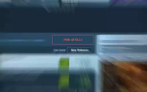 Hide DLCs on Steam  from Chrome web store to be run with OffiDocs Chromium online