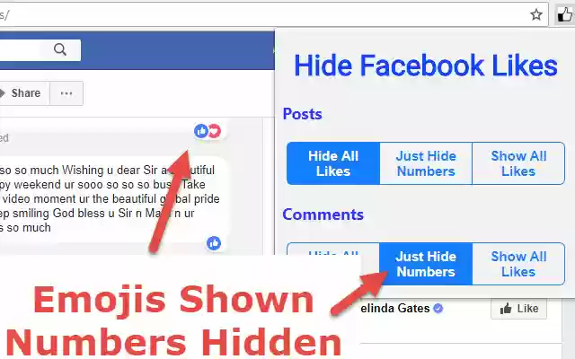 Hide Facebook Likes from Chrome web store to be run with OffiDocs Chromium online Hide Facebook Likes from Chrome web store to be run with OffiDocs Chromium online