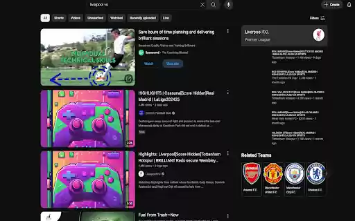 Hide Football Scores  from Chrome web store to be run with OffiDocs Chromium online
