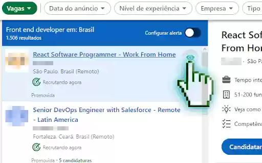 HideJobIn  from Chrome web store to be run with OffiDocs Chromium online