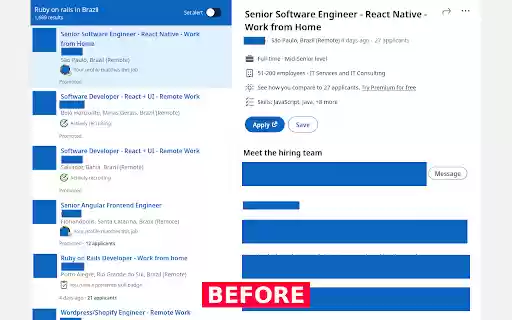 Hide Promoted Jobs  from Chrome web store to be run with OffiDocs Chromium online
