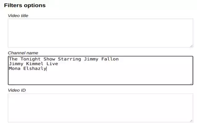 HideTubes  from Chrome web store to be run with OffiDocs Chromium online