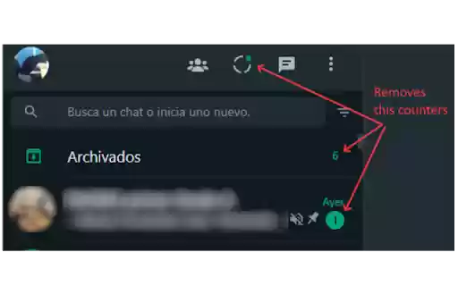 Hide unread counters  from Chrome web store to be run with OffiDocs Chromium online