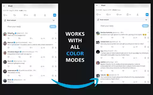 Hide Verified Replies  from Chrome web store to be run with OffiDocs Chromium online