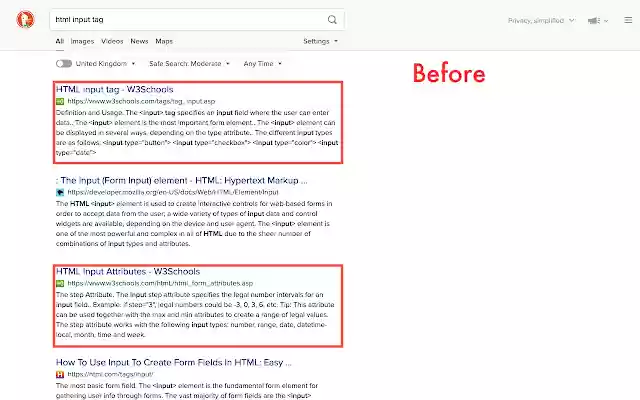 Hide w3schools on DuckDuckGo from Chrome web store to be run with OffiDocs Chromium online Hide w3schools on DuckDuckGo from Chrome web store to be run with OffiDocs Chromium online