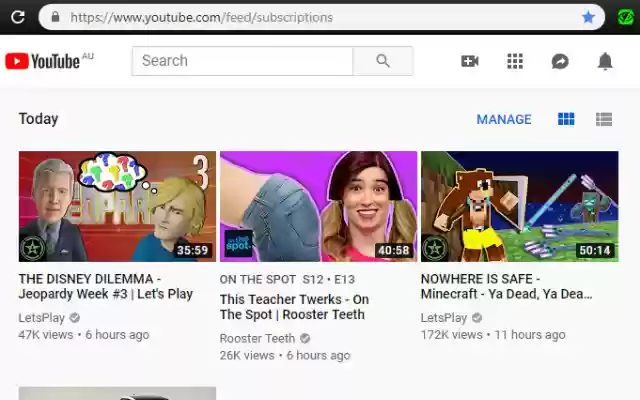 Hide YouTube watched videos  from Chrome web store to be run with OffiDocs Chromium online