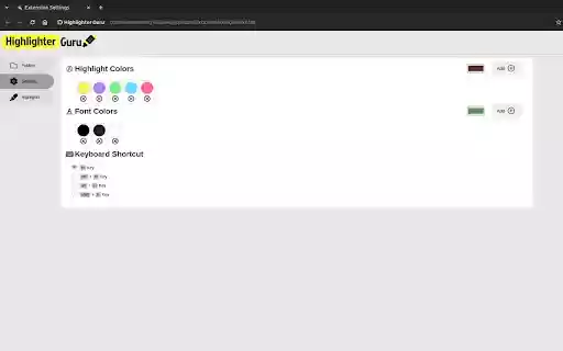 Highlighter Guru  from Chrome web store to be run with OffiDocs Chromium online