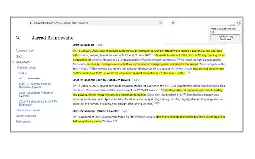 Highlight Long Sentences Improved from Chrome web store to be run with OffiDocs Chromium online Highlight Long Sentences Improved from Chrome web store to be run with OffiDocs Chromium online