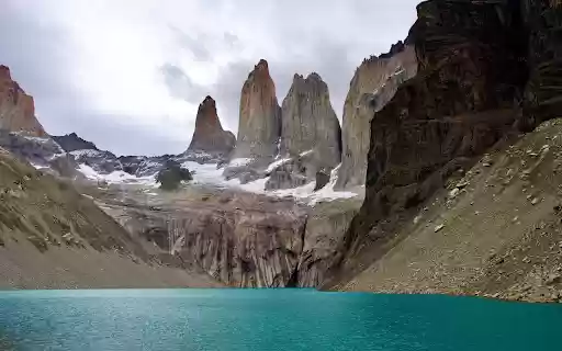 High mountains and blue lake  from Chrome web store to be run with OffiDocs Chromium online