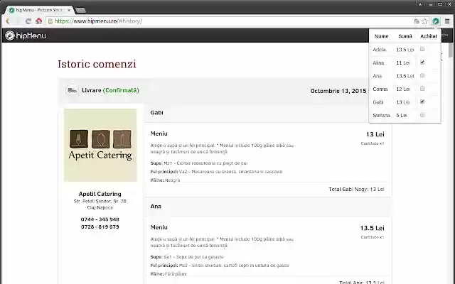 hipMenu checklist from Chrome web store to be run with OffiDocs Chromium online hipMenu checklist from Chrome web store to be run with OffiDocs Chromium online