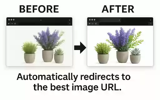 Hi Res Redirector  from Chrome web store to be run with OffiDocs Chromium online