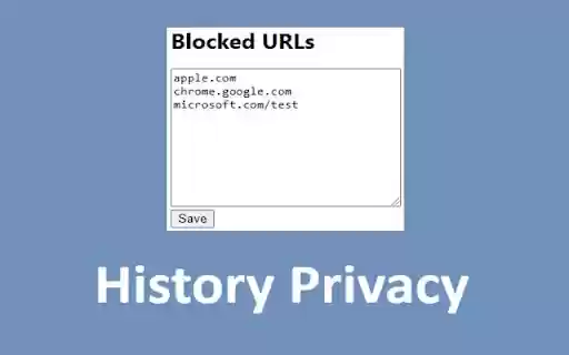 History Privacy  from Chrome web store to be run with OffiDocs Chromium online