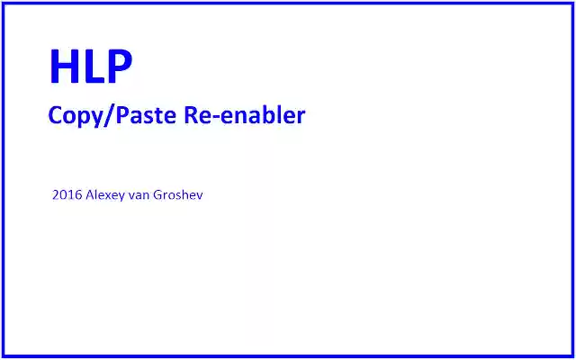 HLP Trick  from Chrome web store to be run with OffiDocs Chromium online