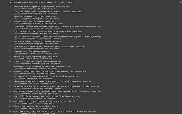 HN After Dark  from Chrome web store to be run with OffiDocs Chromium online