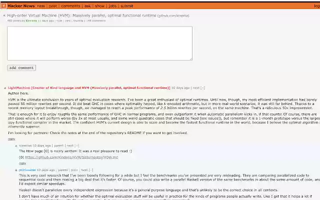 HN Keyboard Nav  from Chrome web store to be run with OffiDocs Chromium online