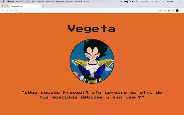 HolaSoyGoku  from Chrome web store to be run with OffiDocs Chromium online