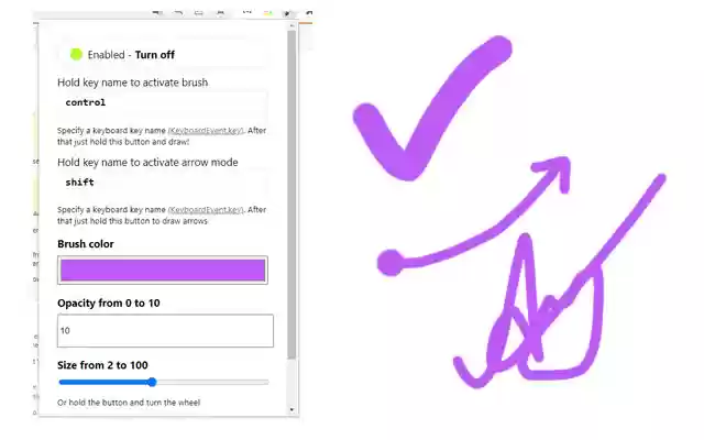 Hold and Draw  from Chrome web store to be run with OffiDocs Chromium online
