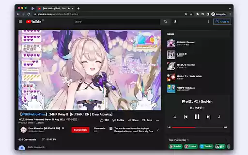 HoloSongs  from Chrome web store to be run with OffiDocs Chromium online