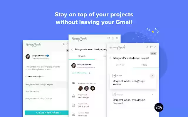 HoneyBook Extend  from Chrome web store to be run with OffiDocs Chromium online
