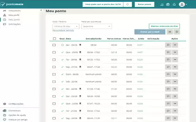 Horário de Saída Ponto Mais from Chrome web store to be run with OffiDocs Chromium online Horário de Saída Ponto Mais from Chrome web store to be run with OffiDocs Chromium online