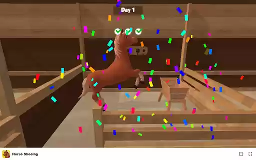 Horse Shoeing Game Experience barn life with fun mini games!  from Chrome web store to be run with OffiDocs Chromium online