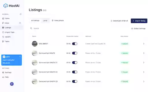 HostAI Web Extension  from Chrome web store to be run with OffiDocs Chromium online