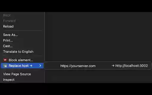 Host Rewriter  from Chrome web store to be run with OffiDocs Chromium online