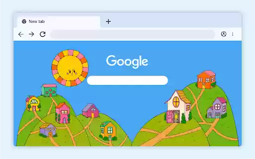 Houses on Hills  from Chrome web store to be run with OffiDocs Chromium online