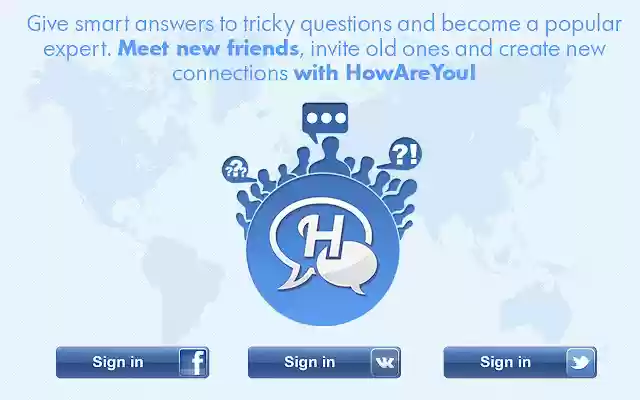 HowAreYou  from Chrome web store to be run with OffiDocs Chromium online