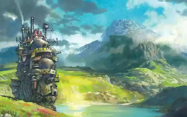 Howls Moving Castle Watercolor from Chrome web store to be run with OffiDocs Chromium online Howls Moving Castle Watercolor from Chrome web store to be run with OffiDocs Chromium online