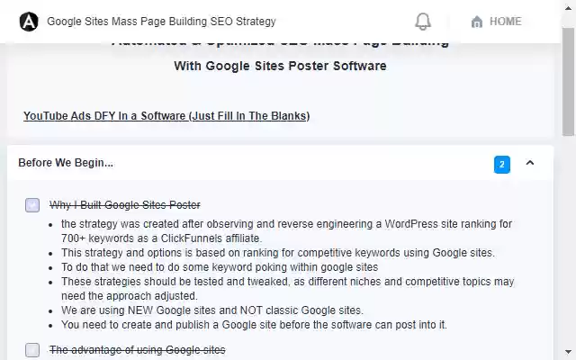 How To Set Up YouTube Ads (Checklist)  from Chrome web store to be run with OffiDocs Chromium online