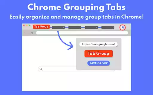 Сhrome grouping tabs  from Chrome web store to be run with OffiDocs Chromium online