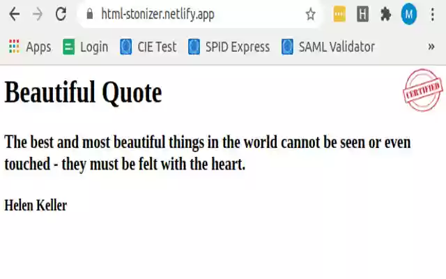 Html Stonizer  from Chrome web store to be run with OffiDocs Chromium online