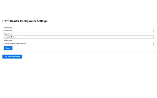 HTTP Header Configurator  from Chrome web store to be run with OffiDocs Chromium online