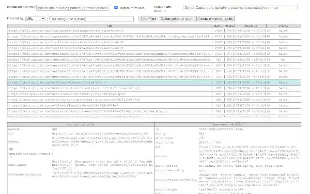 HTTP TRACKER  from Chrome web store to be run with OffiDocs Chromium online
