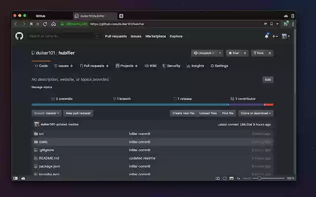 Hubifier  from Chrome web store to be run with OffiDocs Chromium online
