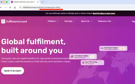 HubSpot Cache Buster Shortcut  from Chrome web store to be run with OffiDocs Chromium online