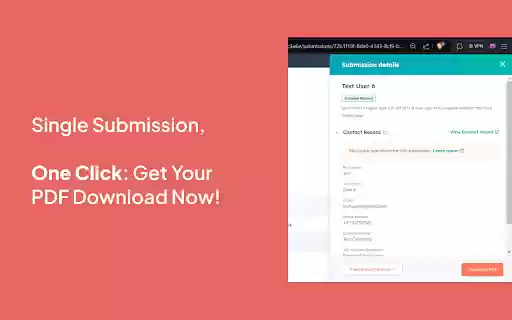 HubSpot Form Submissions Exporter  from Chrome web store to be run with OffiDocs Chromium online