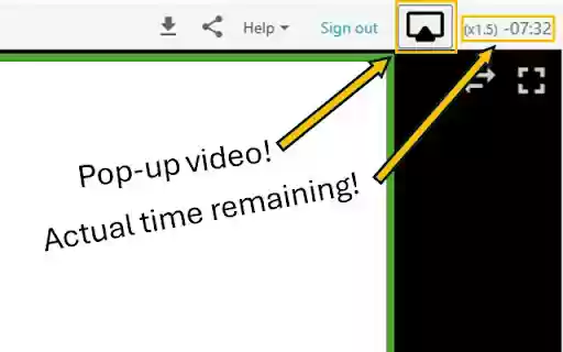HUJI Panopto Tools  from Chrome web store to be run with OffiDocs Chromium online