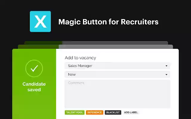 Huntflow Magic Button from Chrome web store to be run with OffiDocs Chromium online Huntflow Magic Button from Chrome web store to be run with OffiDocs Chromium online