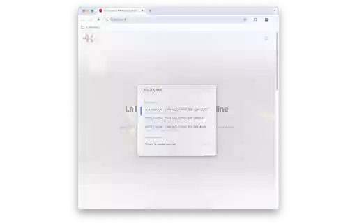 Huzounet Command Palette  from Chrome web store to be run with OffiDocs Chromium online
